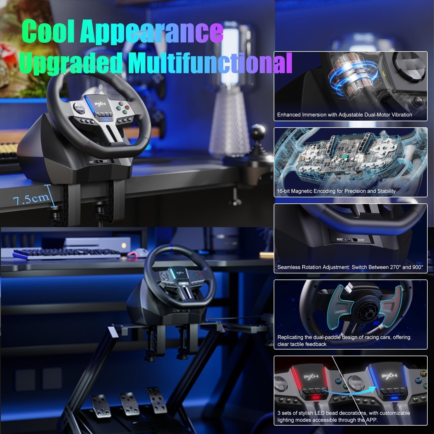 PXN V9 Gen2 Gaming Stuur met Korting (29%)