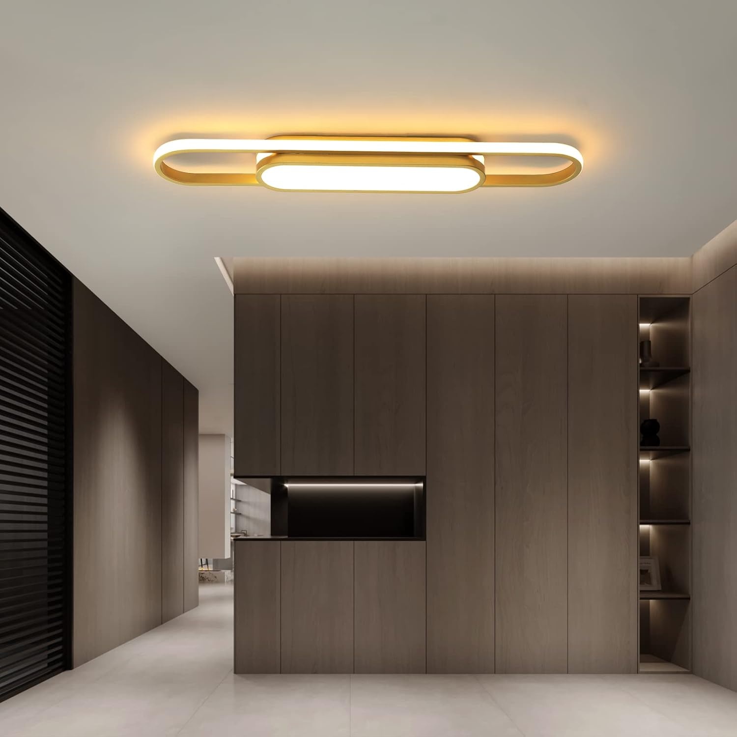 Oninio Plafondlamp Goud 70cm Dimbare LED met Afstandsbediening (28% Korting)