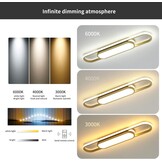 Oninio Plafondlamp Goud 70cm Dimbare LED met Afstandsbediening (28% Korting)