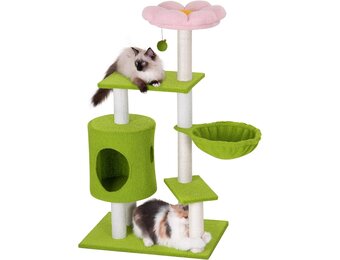 Kattenboom 104cm - Bloem & Hangmat - 25% Korting!