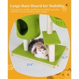 Kattenboom 104cm - Bloem & Hangmat - 25% Korting!