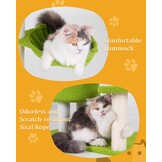 Kattenboom 104cm - Bloem & Hangmat - 25% Korting!