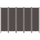 VidaXL Kamerscherm 5 Panel Antraciet - 29% Korting!