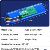 CITYORK 14,4V Reservebatterij (51% korting) voor Neato Botvac Stofzuigers