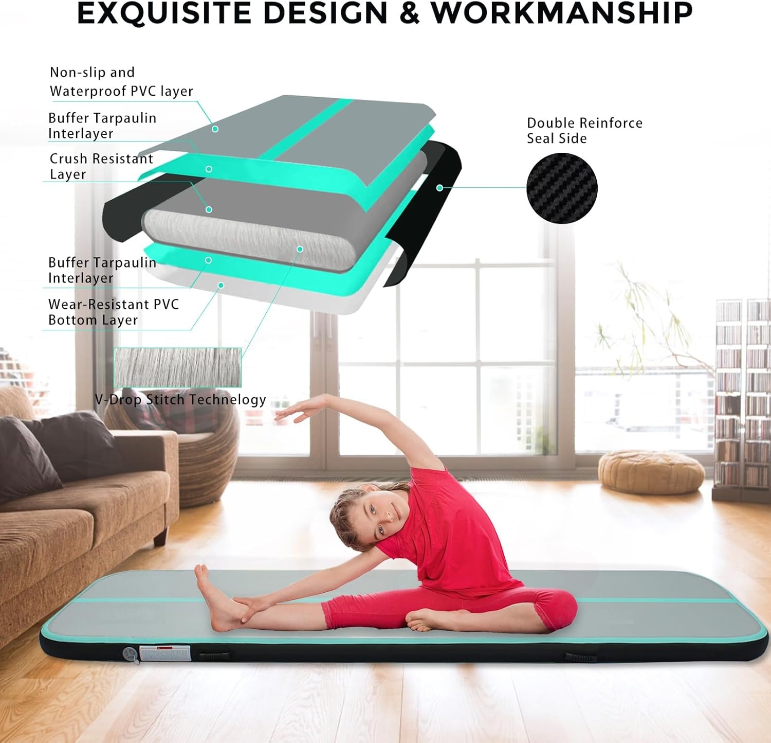 Airtrack Gymnastiekmat - 33% Korting - Lubaket