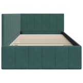 Donkergroen Hoekbedframe (90x200cm) met Hoofdbord - 54% Korting!