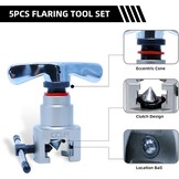 CCLIFE Metrisch Inch Wobble flaring hulpmiddel Air conditioning flaring hulpmiddel voor R407c/R410a met pijpsnijder | 5-19MM | 3/16"-3/4"
