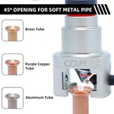 CCLIFE Metrisch Inch Wobble flaring hulpmiddel Air conditioning flaring hulpmiddel voor R407c/R410a met pijpsnijder | 5-19MM | 3/16"-3/4"