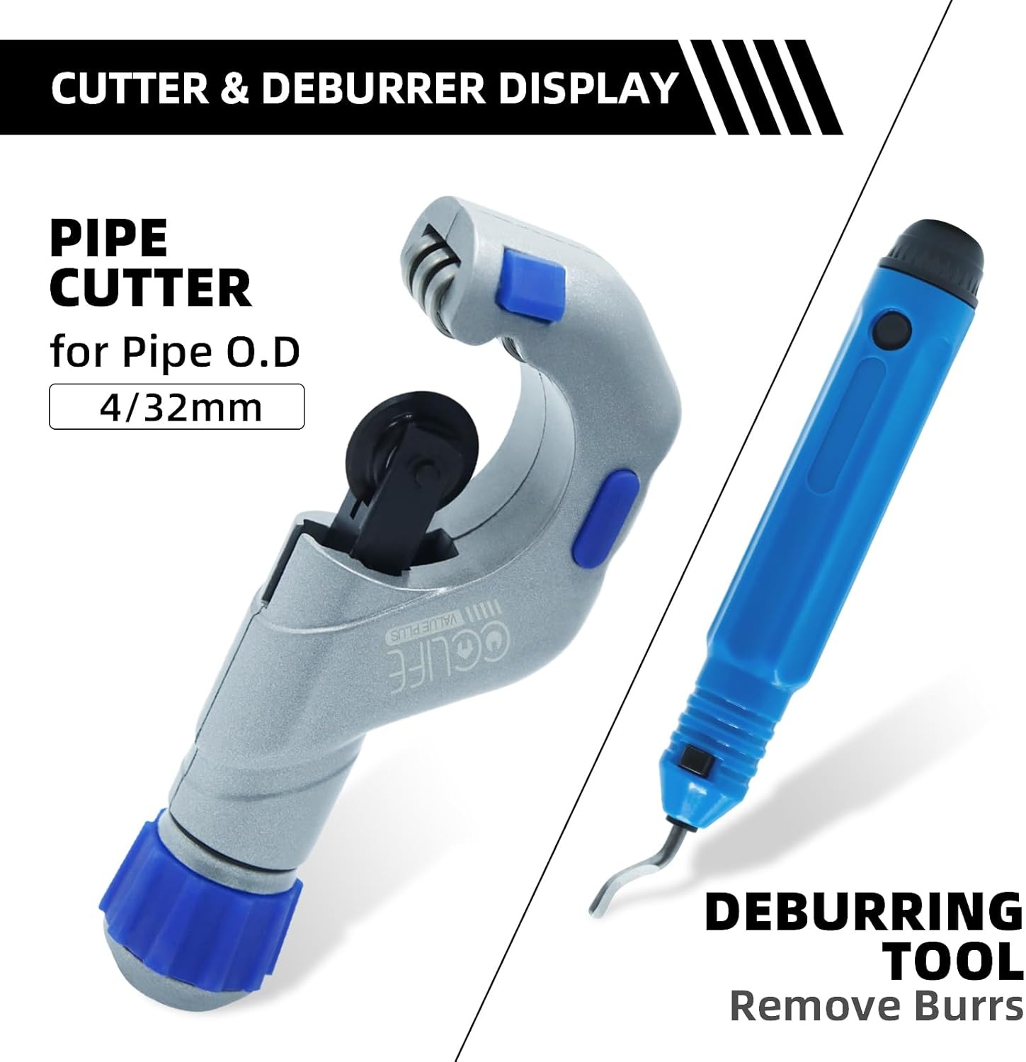 CCLIFE Metrisch Inch Wobble flaring hulpmiddel Air conditioning flaring hulpmiddel voor R407c/R410a met pijpsnijder | 5-19MM | 3/16"-3/4"