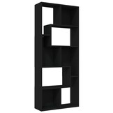 VidaXL Boekenkast Zwart - 67x24x161 cm - 27% Korting