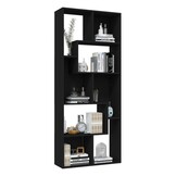 VidaXL Boekenkast Zwart - 67x24x161 cm - 27% Korting