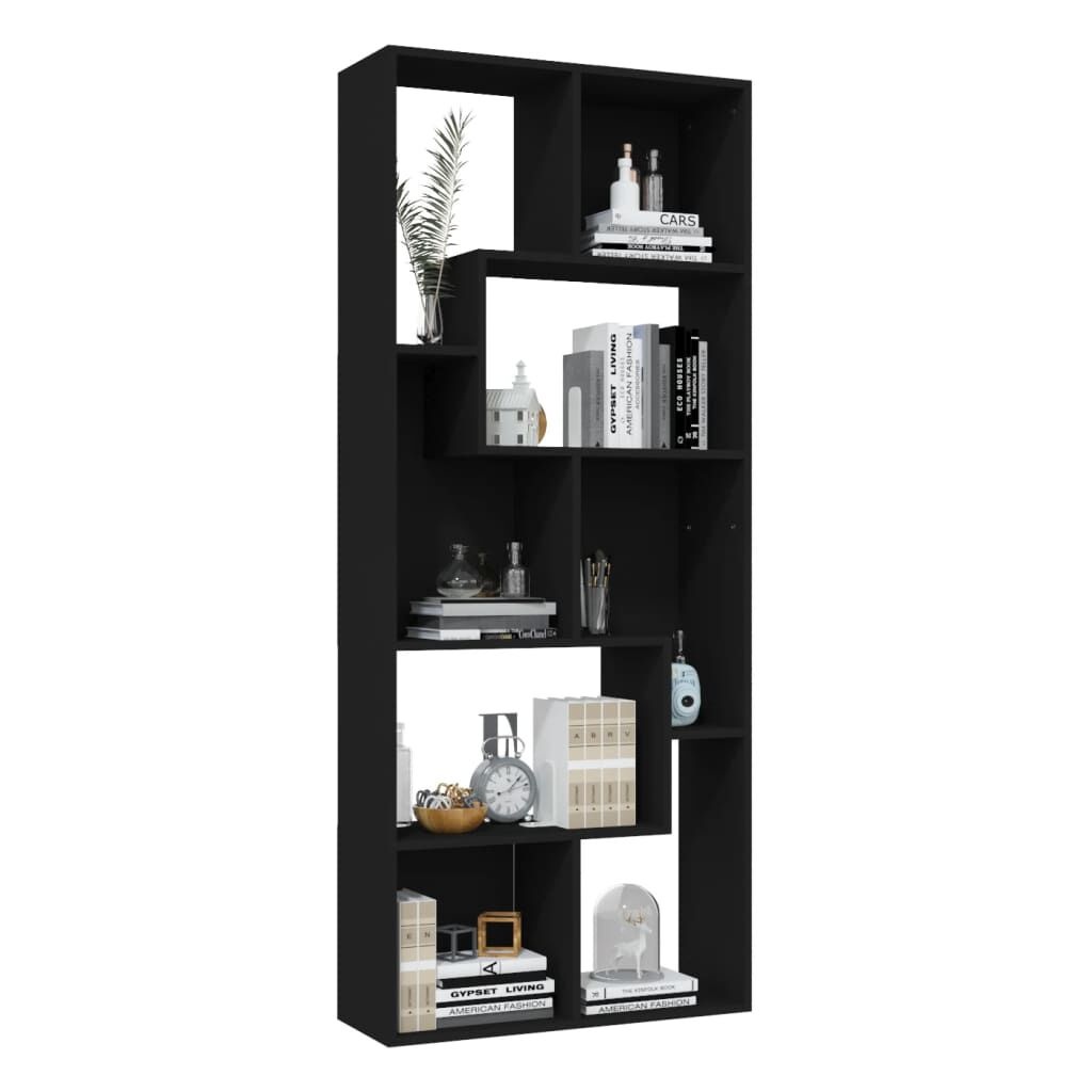 VidaXL Boekenkast Zwart - 67x24x161 cm - 27% Korting