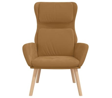 VidaXL Relaxstoel Fluweel Bruin - 56% Korting!