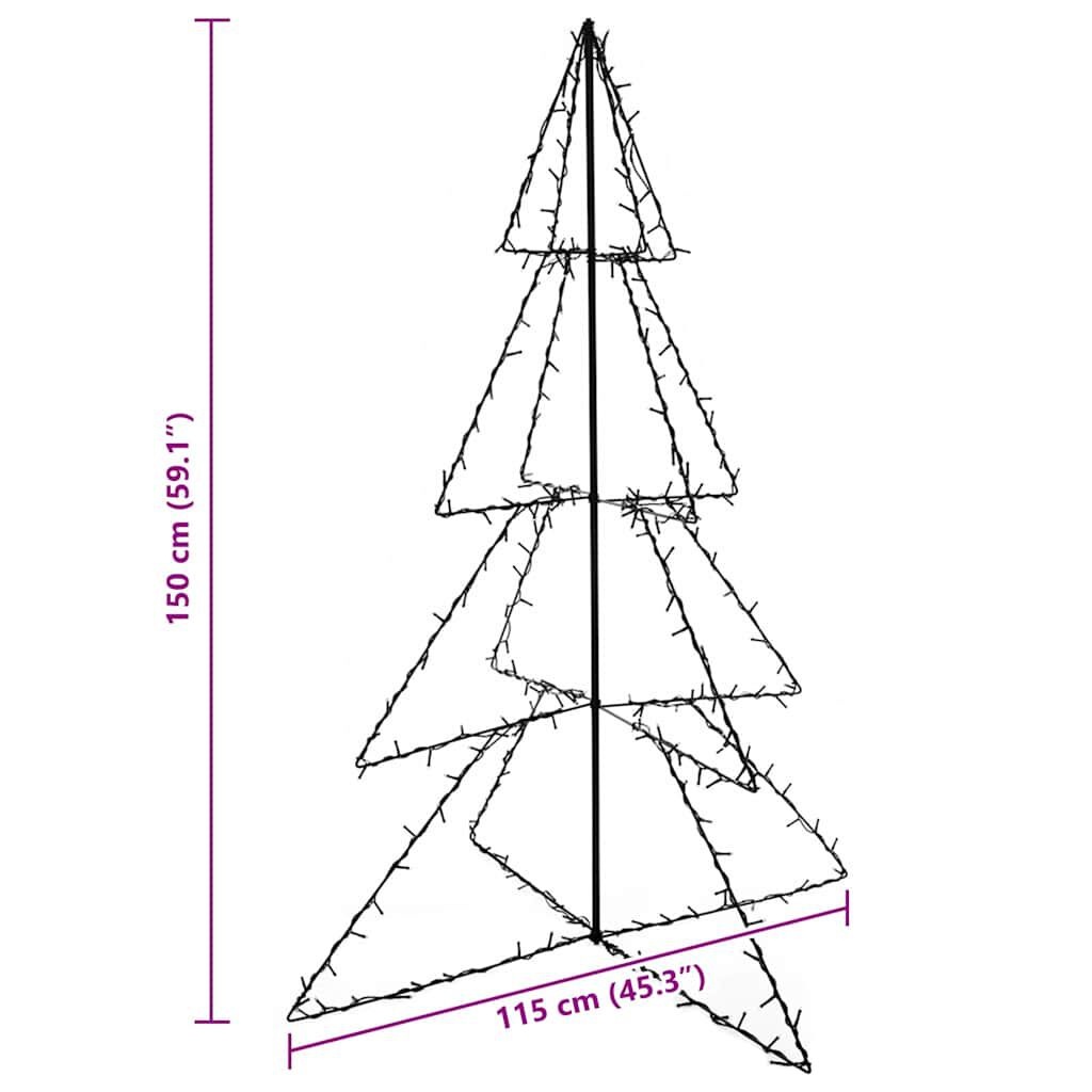 Kerstkegelboom 240 LED's 115x150 cm - Binnen/Buiten - 42% Korting!