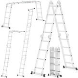 Vouwladder Aluminium - Werkhoogte 5,60m - 34% Korting