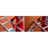 Vouwladder Aluminium - Werkhoogte 5,60m - 34% Korting