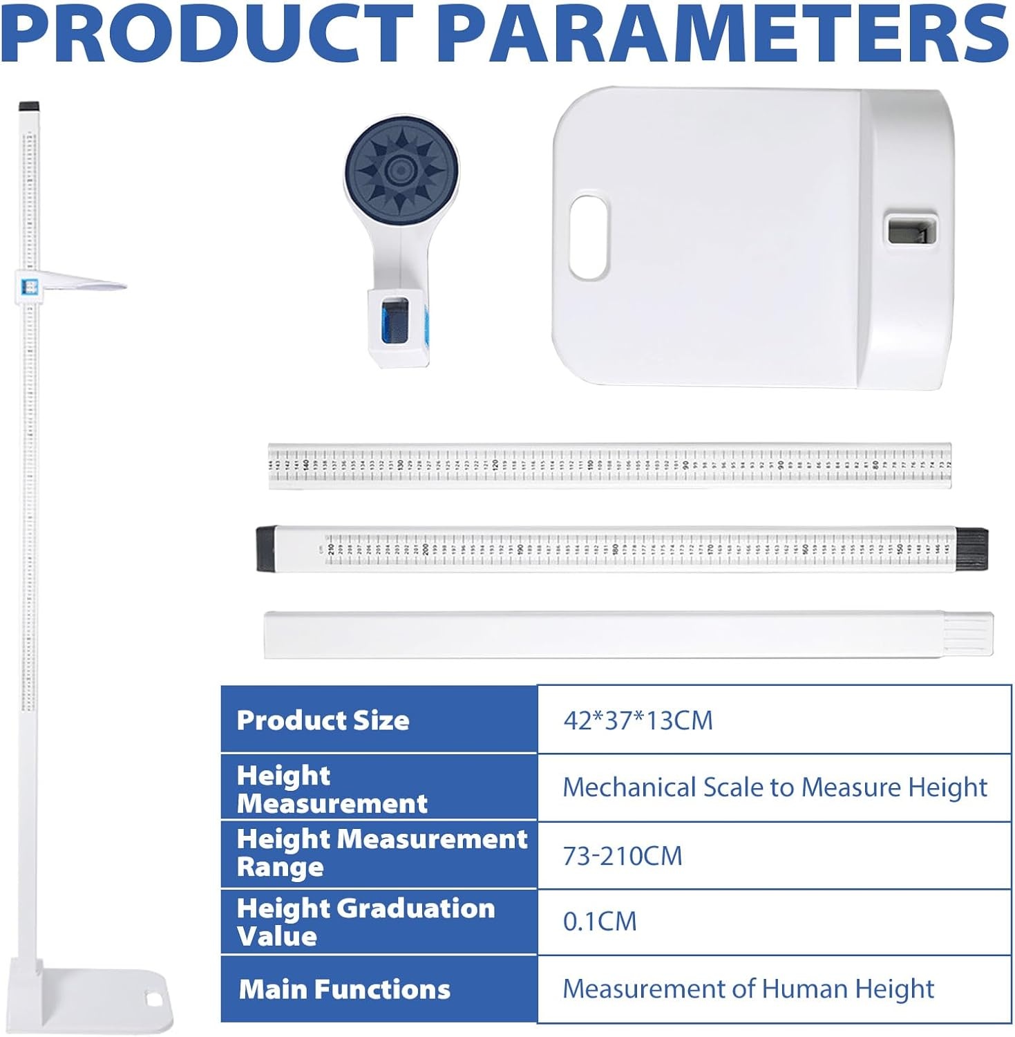 Draagbare Stadiometer 20-210cm - 27% Korting