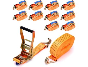 10x Spanbanden 8m 5000kg Ratel - 29% Korting!