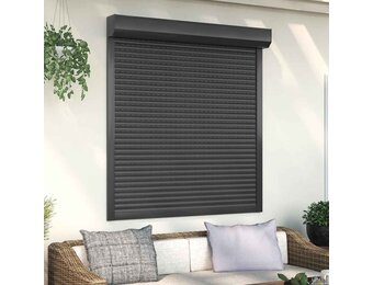 vidaXL Rolluik 130x140 cm Aluminium Antraciet - 29% Korting!
