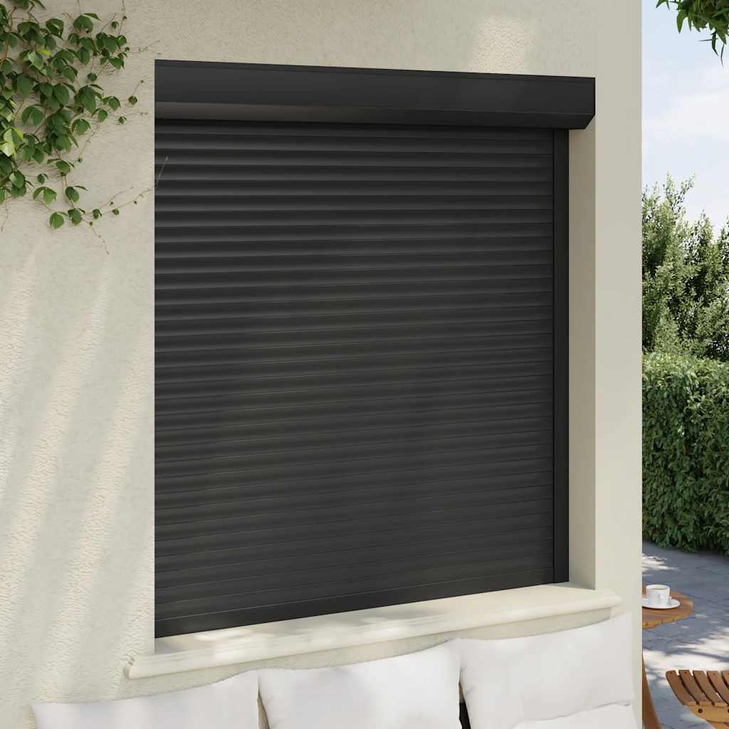 vidaXL Rolluik 130x140 cm Aluminium Antraciet - 29% Korting!
