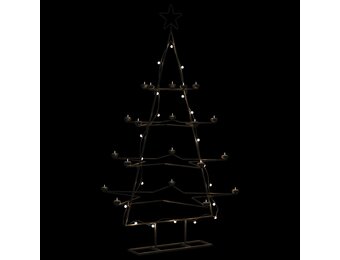Retrotje: Metalen Kerstboom Decoratie Zwart - 140cm (53% Korting)