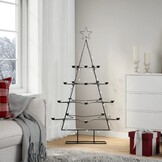 Retrotje: Metalen Kerstboom Decoratie Zwart - 140cm (53% Korting)