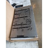 vidaXL Poort 105x105cm Cortenstaal Bamboe-Design - 59% Korting