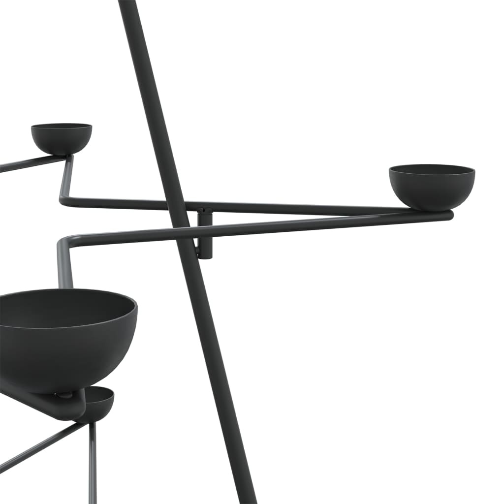 Retrotje: Metalen Kerstboom Decoratie Zwart - 140cm (53% Korting)