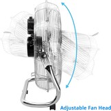 Senelux Vloerventilator 50,8cm Chrome - 28% Korting