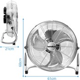 Senelux Vloerventilator 50,8cm Chrome - 28% Korting