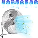 Senelux Vloerventilator 50,8cm Chrome - 28% Korting