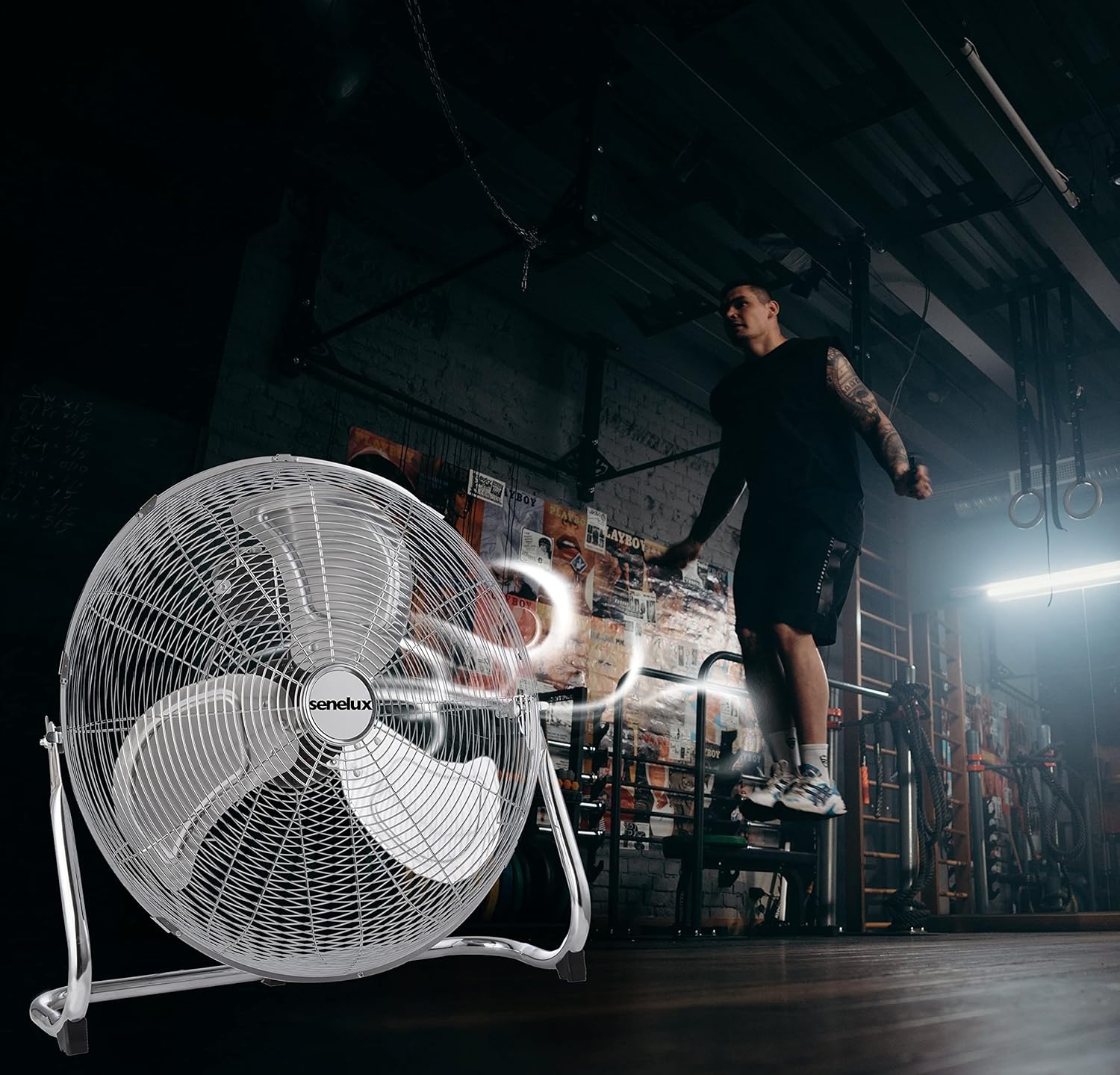 Senelux Vloerventilator 50,8cm Chrome - 28% Korting