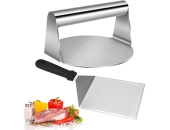 Smash Burger Set Roestvrij Staal - 17% Korting