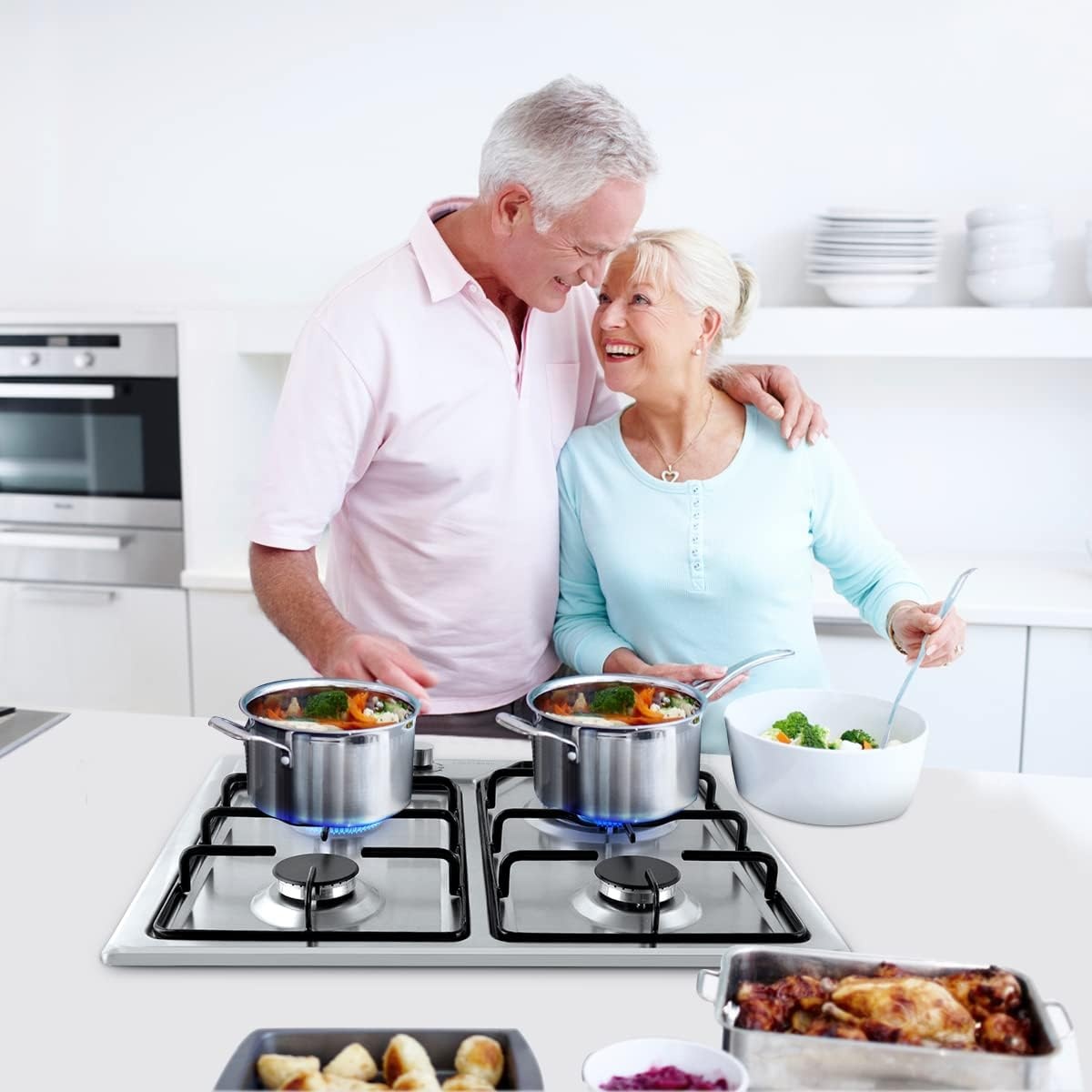 Snowtaros Gaskookplaat 4 Brander RVS - 30% Korting!