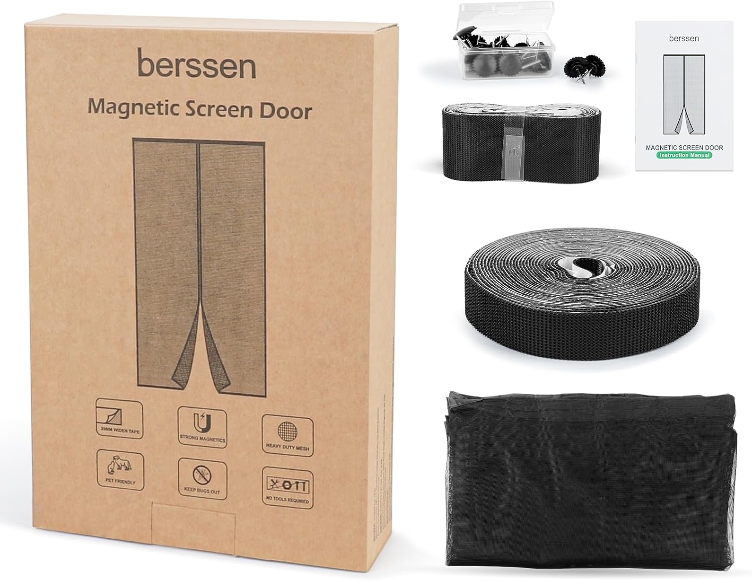 Vliegengaas Balkondeur met Magneten - 75x200cm - 26% Korting!