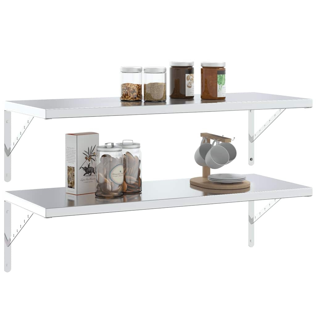 vidaXL Plankdragers RVS (4 st) - 40x25 cm - 47% Korting!