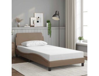 vidaXL Bedframe Cappuccino Kunstleer 100x200 cm - 33% Korting