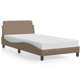 vidaXL Bedframe Cappuccino Kunstleer 100x200 cm - 33% Korting