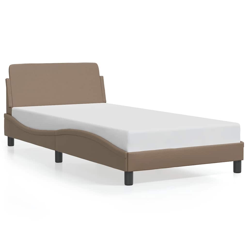 vidaXL Bedframe Cappuccino Kunstleer 100x200 cm - 33% Korting