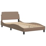 vidaXL Bedframe Cappuccino Kunstleer 100x200 cm - 33% Korting