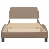 vidaXL Bedframe Cappuccino Kunstleer 100x200 cm - 33% Korting