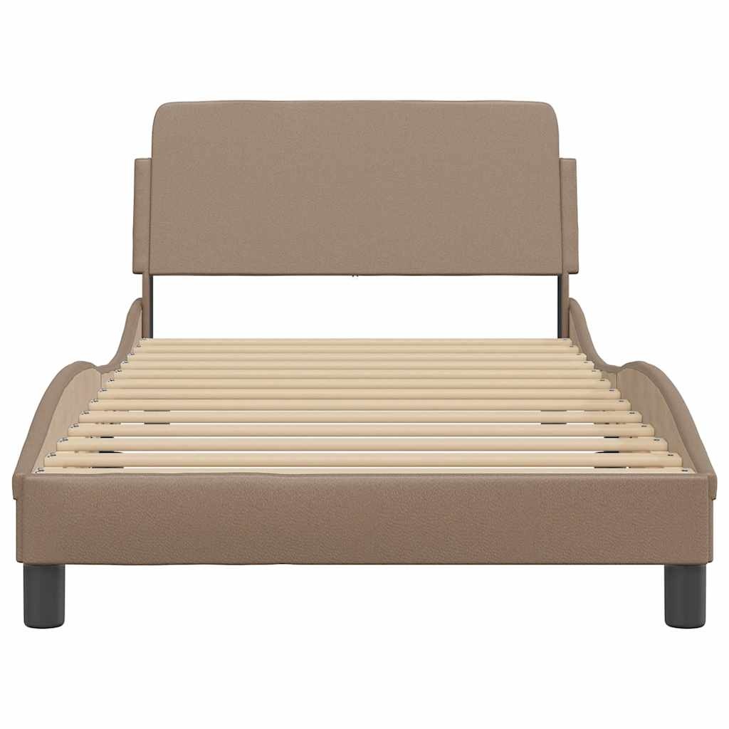 vidaXL Bedframe Cappuccino Kunstleer 100x200 cm - 33% Korting