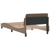 vidaXL Bedframe Cappuccino Kunstleer 100x200 cm - 33% Korting