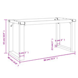 vidaXL Salontafelpoten O-frame Gietijzer - 32% Korting!