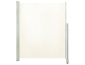 vidaXL Tuinscherm uittrekbaar 160x300 cm crèmekleurig
