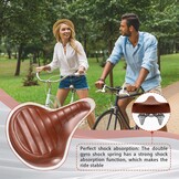 Ergonomisch Fietszadel - Bruin, Waterdicht & Schokabsorberend | 42% Korting