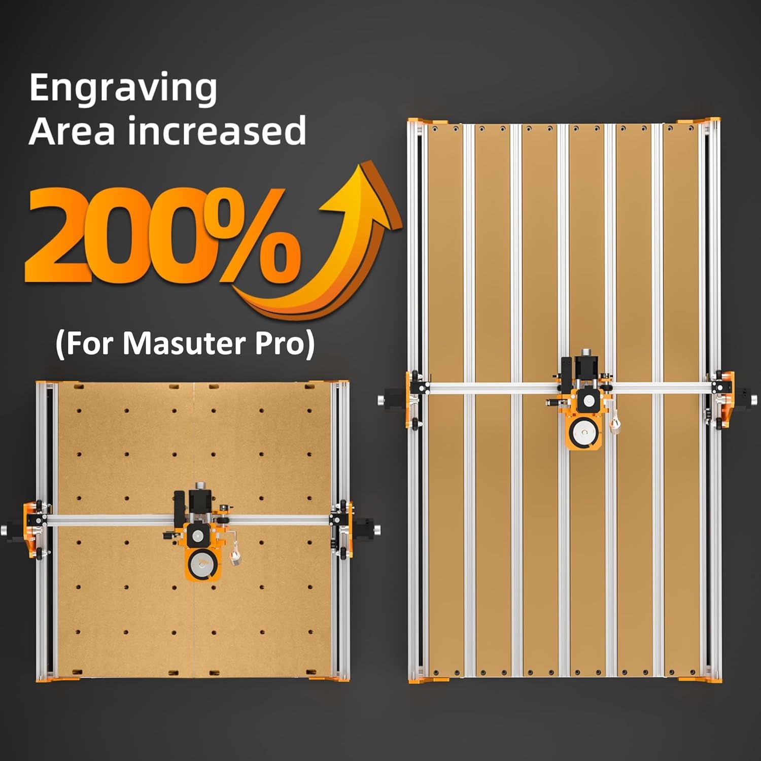 FoxAlien Masuter Pro Uitbreidingskit: 40x80cm Werkgebied (+49% Korting!)