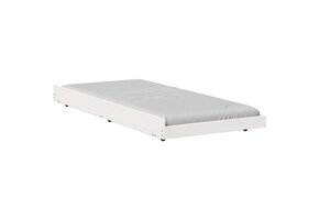 vidaXL Bedframe Wit 75 x 190 cm Massief grenenhout