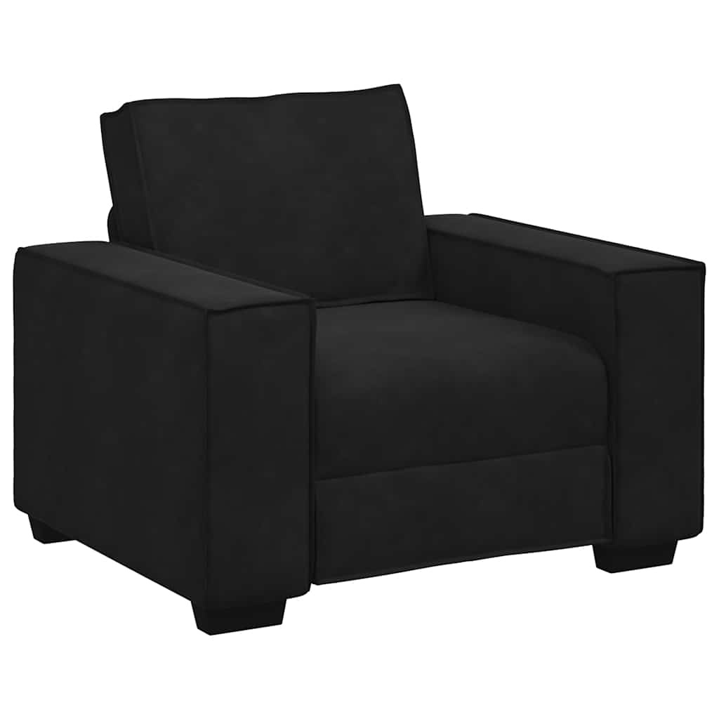 vidaXL Fauteuil Fluweel Zwart - 58% Korting!