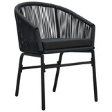 vidaXL Tuinstoelen PE-rattan Zwart (2 stuks) - 58% Korting!